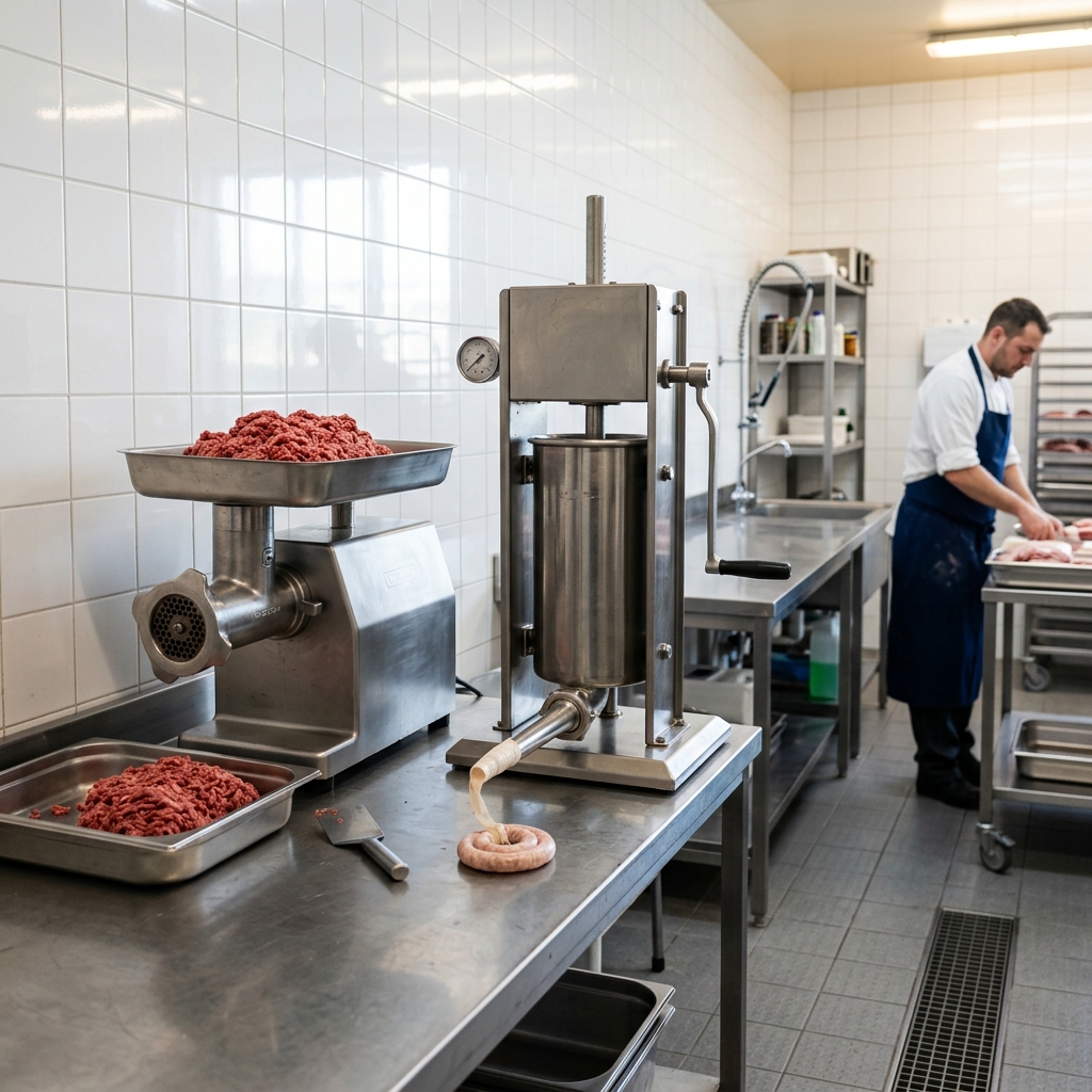 Lavorazione Carne - Tritacarne professionale e tavoli disosso